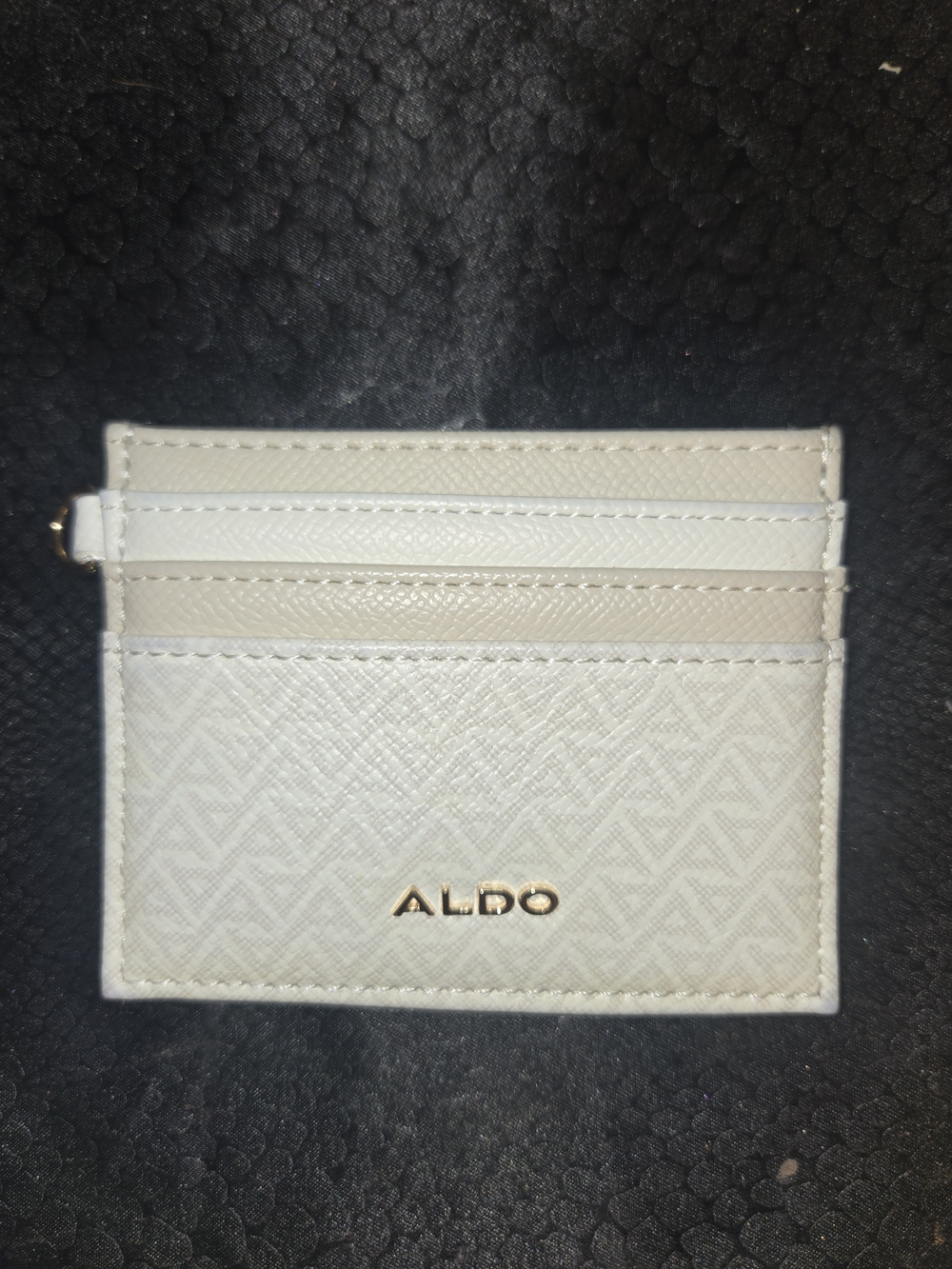 ALDO Cream and White Card & Key Holder